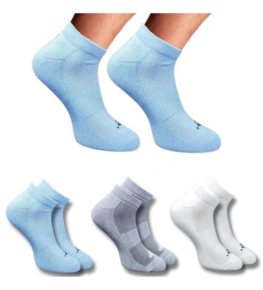 3_Pair Set Unisex Casual Cotton Printed Low Cut Socks (Multicolor)