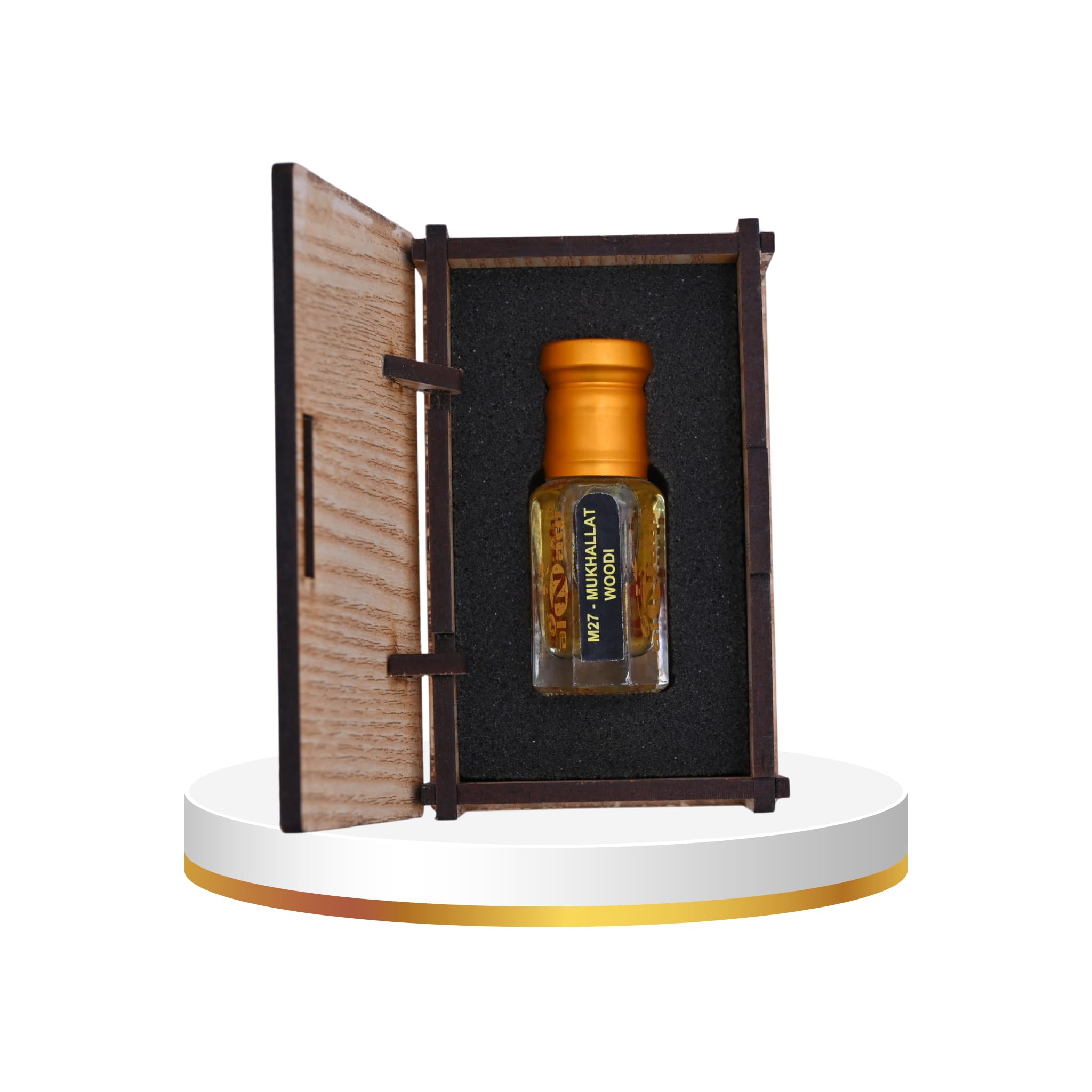 alNaqi Mukhallat Woodi 6ml - Concentrated Woody Attar for Men, Deep Wood Perfume Oil, Soft Oriental Fragrance with Oud Notes