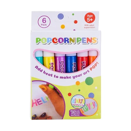 Magic Puffy 3D Color Pens Set of 6