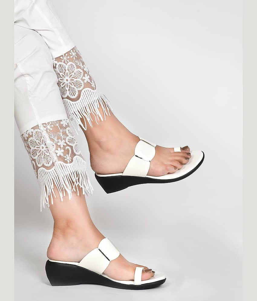 JM Looks Black Women's Slip On Heels