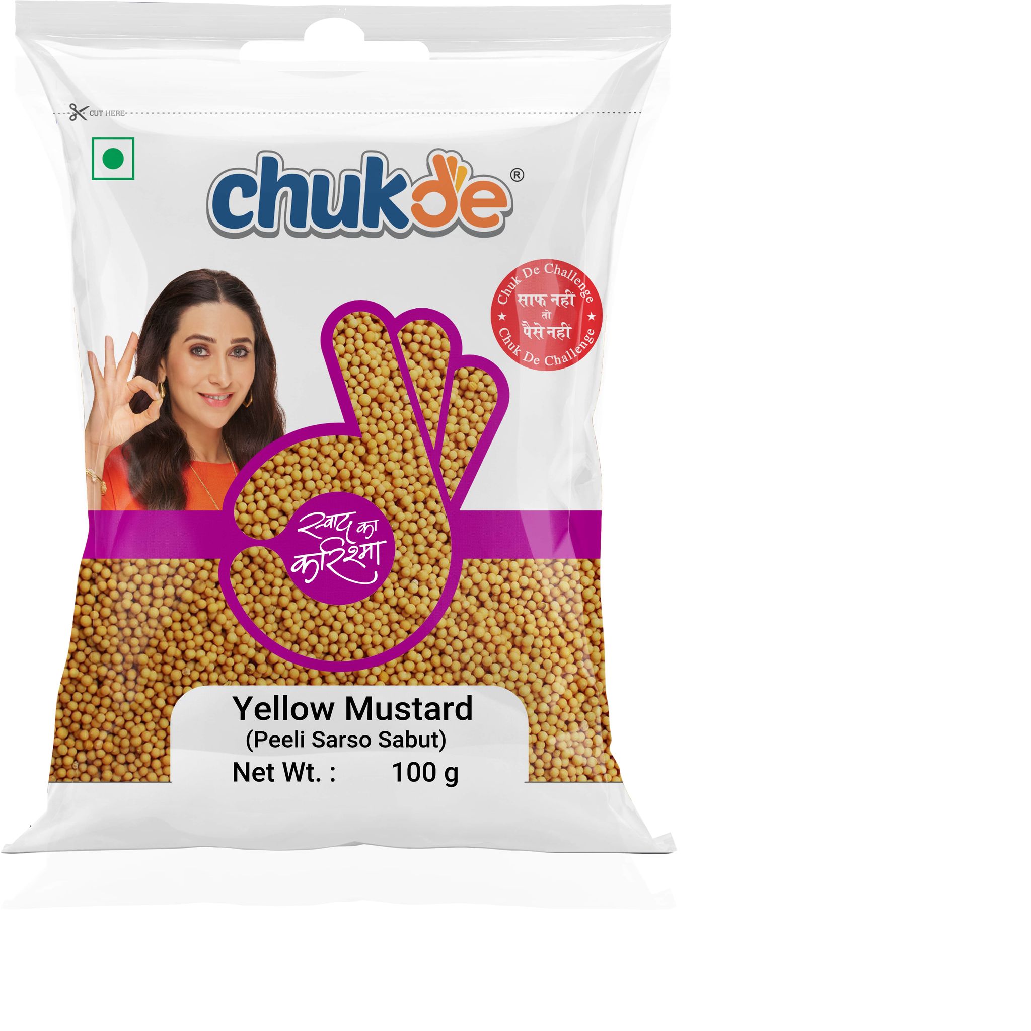 Chukde Peeli Sarso Sabut 100 G
