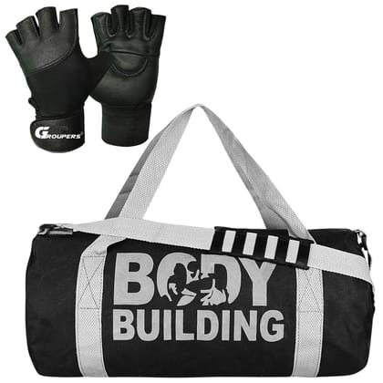 GROUPERS Gym Travel Bag with Gloves