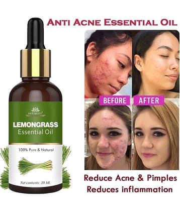 Intimify Lemongrass Essential Oil, Anti Acne Face Oil, Anti Wrinkle, Pigmentation Oil, 30 Ml