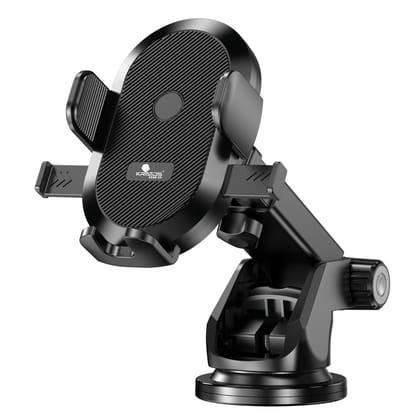 Kratos Grip X2 car Mobile Holder for Dashboard with 360 Degree Rotation Phone Holder in car with Quick Release Button, Strong Suction Cup Mount for Windshield & Dashboard, Mobile Holder for car Black