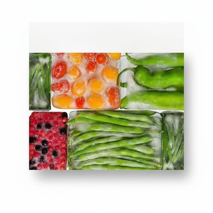 Assorted Frozen Vegetables & Berries Mix - 30 kg - One pack of assorted frozen vegetables and fruits
