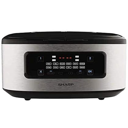 SHARP 1ST Dual Pot (JAPAN TECHNOLOGY) Automatic Electric Twin Cooker with Non-Stick Pot, 5 Litres