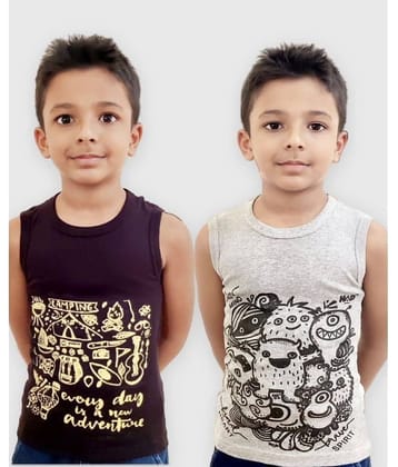 Hap Kings Pack of 2 Boys Cotton ( Multi )