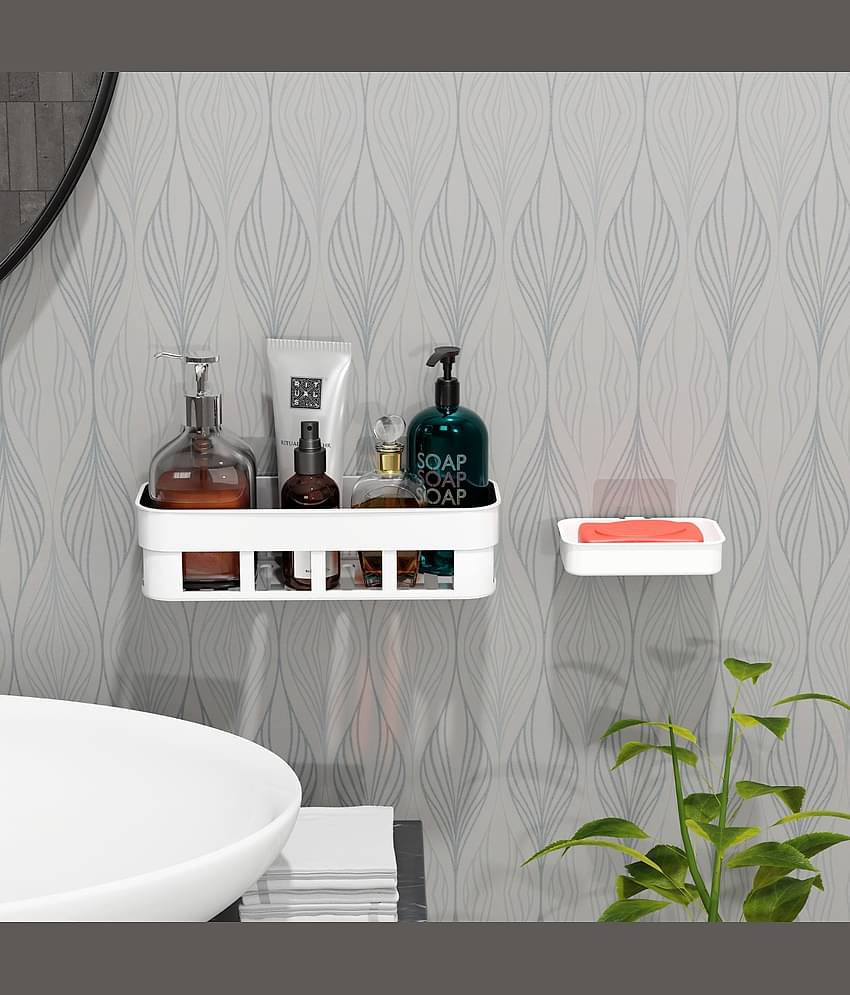 BLUE HOME AND KITCHEN Plastic Wall Hung Shelf