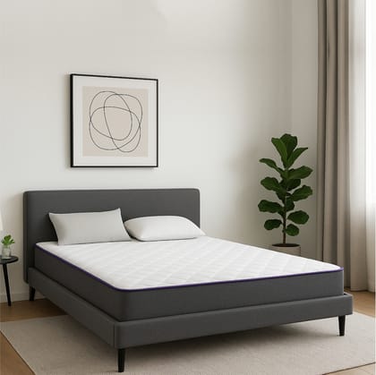 SLEEP SPA Dual Comfort - Hard & Soft- with Comfort Cubes and Rebotech Tech. 8 inch Single High Resilience (HR) Foam Mattress  (L x W. 72 inch x 30 inch)