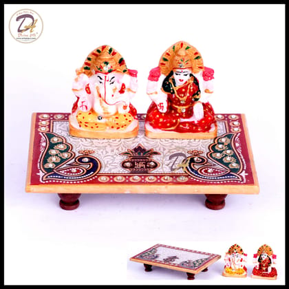 Marble Chowki Lakshmi Ganesha Marble Chowki Lakshmi Ganesha