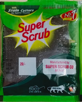 Black stainless steel scrub