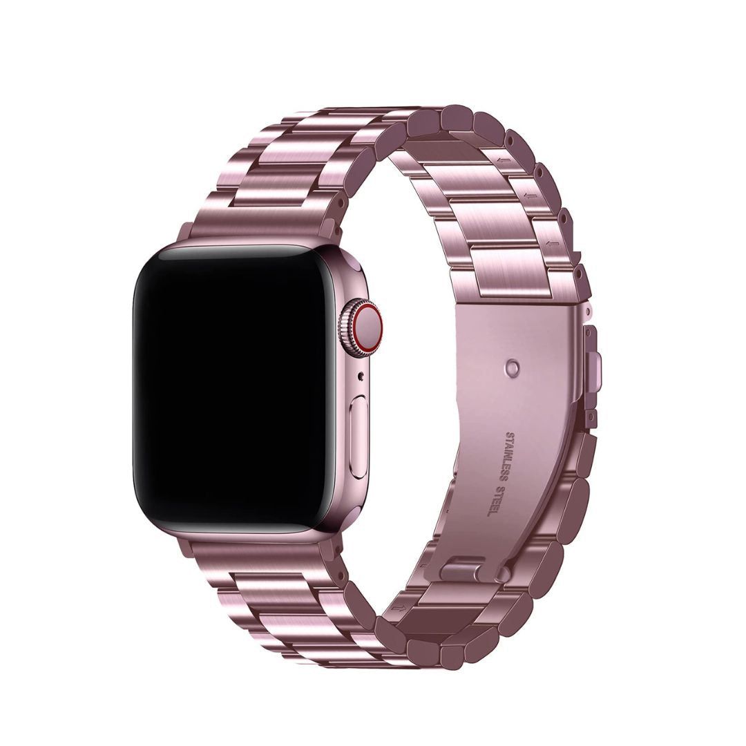 Rose Pink Stainless Steel Watch Strap - 20/22 MM Rose Pink Stainless Steel Watch Strap - 20/22 MM - 20 MM