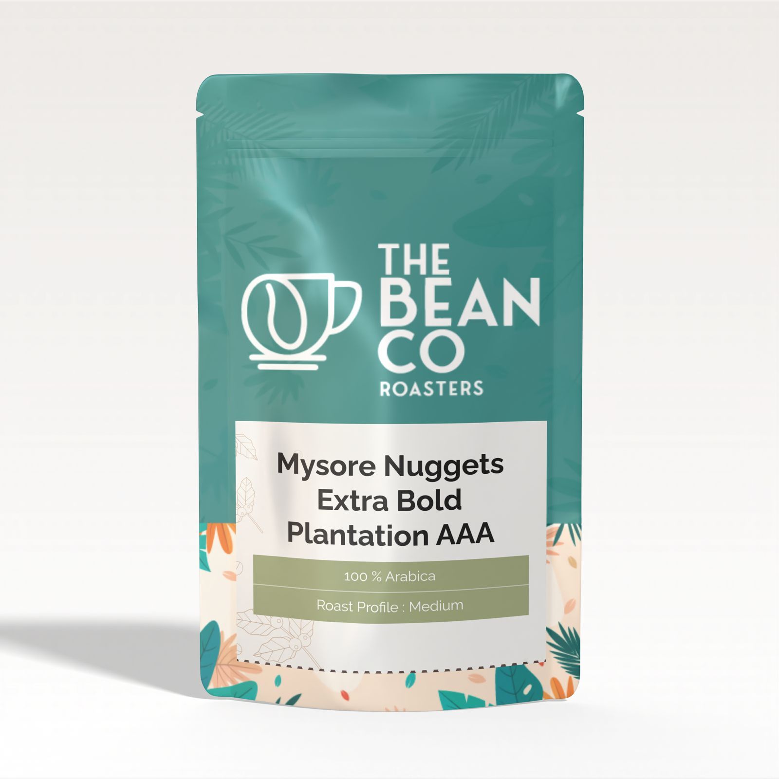 THE BEAN CO Mysore Nuggets Extra Bold AAA | Medium Roast | Premium Coffee | 100% Arabica | Roasted Coffee Ground (Pour Over/Drip, 250g)
