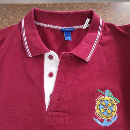 Tejaswini Creation Polo T-Shirt (1 unit) | Embroidered Logo, Contrast Placket | Casual Wear