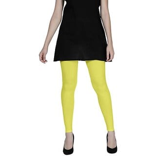 SHE PURE LUXURY WEAR Ankle Length  Ethnic Wear Legging  (Yellow, Solid)