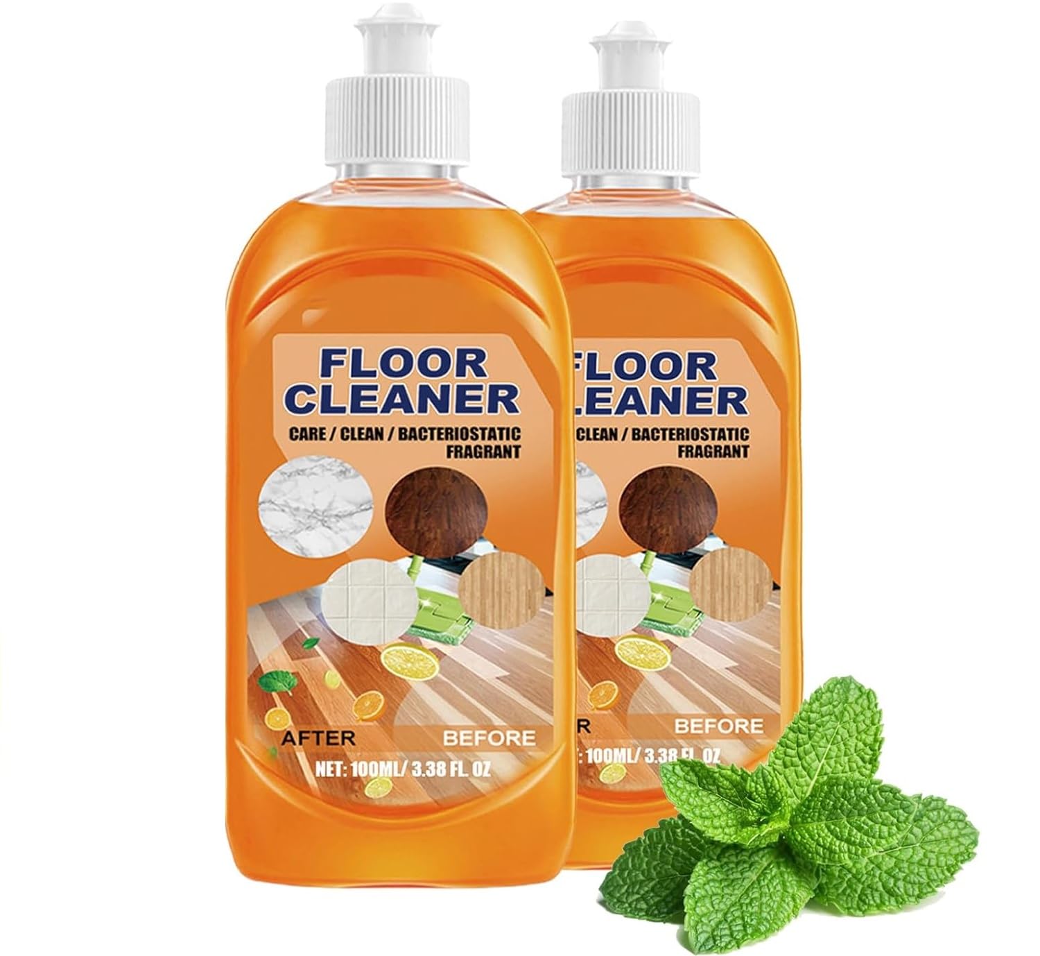 ELHAE Lemon Fresh Floor Cleaner Liquid | Multi-Surface Cleaner for Tiles, Marble, Wood & Laminates | Removes Dirt, Odor & Stains | Long-Lasting Fragrance (200Ml)