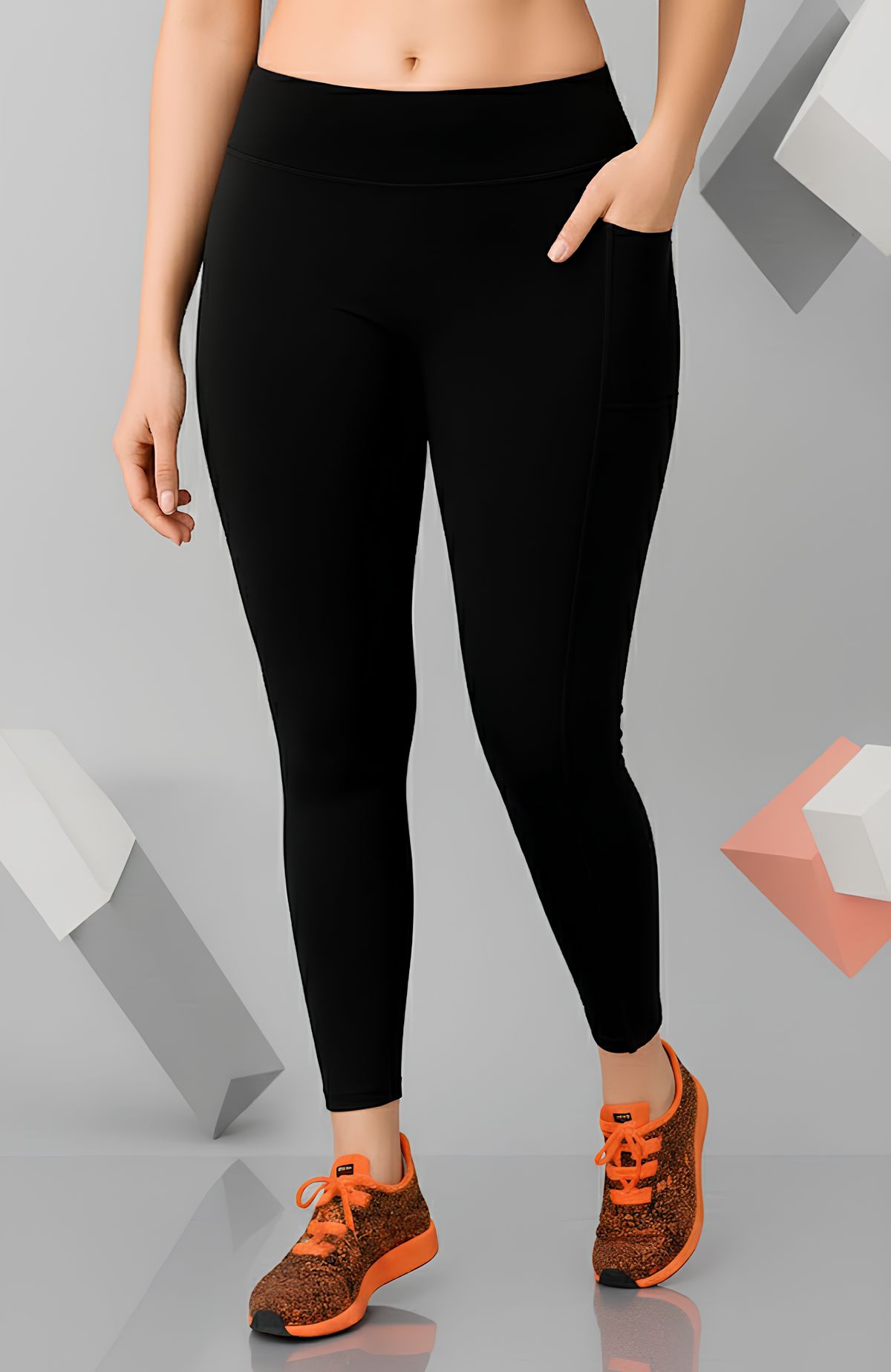 Latest Stylish Women High-Waist Gym Leggings | Stretchable Sports & Activewear Bottoms | Yoga, Workout & Running Tights for Girls & Women | High GSM Fabric For Girls & Women