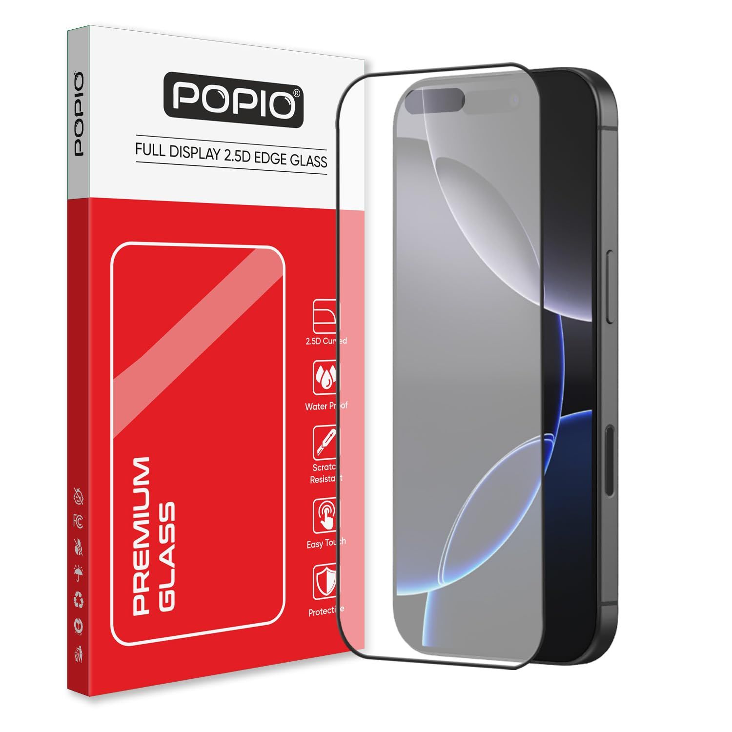 POPIO Matte Gaming Tempered Glass Compatible For iPhone 16 Pro Max (Black) Edge-To-Edge Protector Coverage With Easy Installation Kit POPIO Matte Gaming Tempered Glass Compatible For iPhone 16 Pro Max (Black) Edge-To-Edge Protector Coverage With Easy Ins