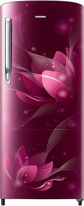 Samsung 183 L, 2 Star, Digital Inverter, Direct-Cool Single Door Refrigerator (RR20C2712R8/NL, Blooming Saffron Red, 2023 Model)