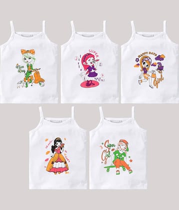 HAP Pack of 5 Girls Cotton ( White )