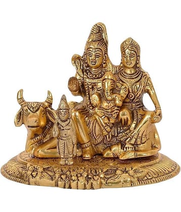 Shri Astha Vinayak Brass Shiv Family Idol ( 6 cm )
