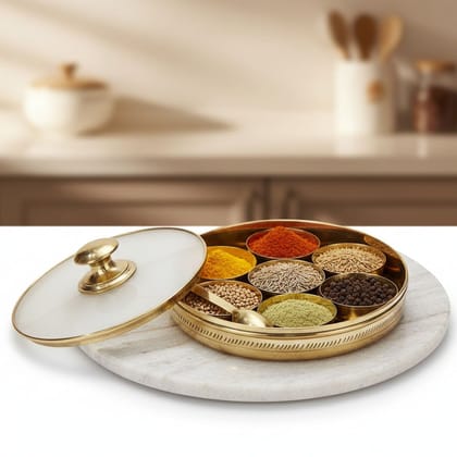 Handcrafted Brass Box | Jewelry & Storage Organizer, Height : 2 Inch (ZMAS585 X)