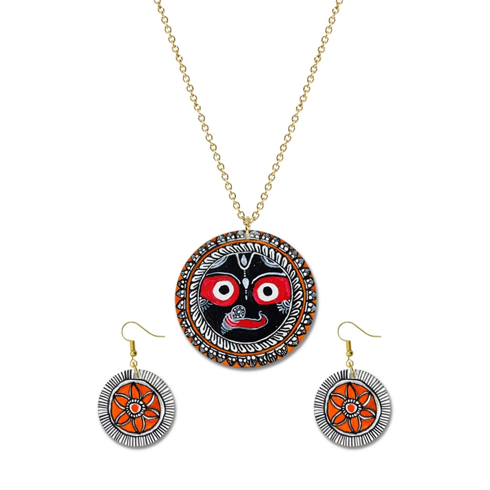 Pattachitra Art On MDF Jewellery DIY Kit by Penkraft