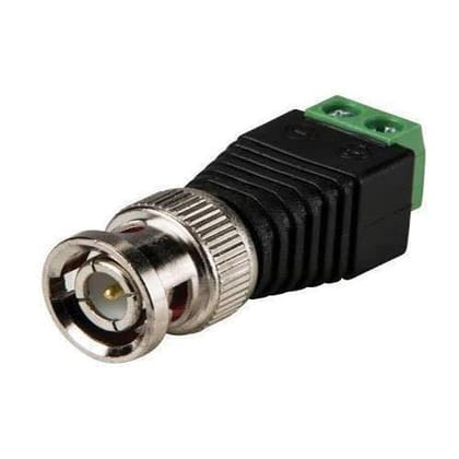 BNC Male Head Terminal Plug, Screw Monitoring Video Connector for CCTV Camera, Coaxial & Cat5/Cat6 Video Surveillance Adapter