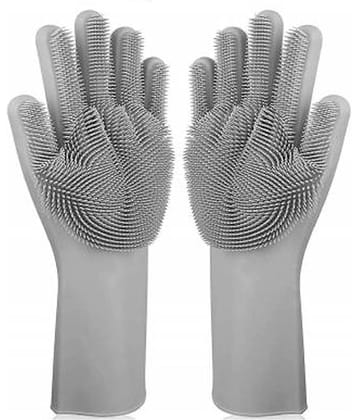 Earmark Silicon Hand Gloves Rubber Universal Size Cleaning Glove 1 Pair Gloves