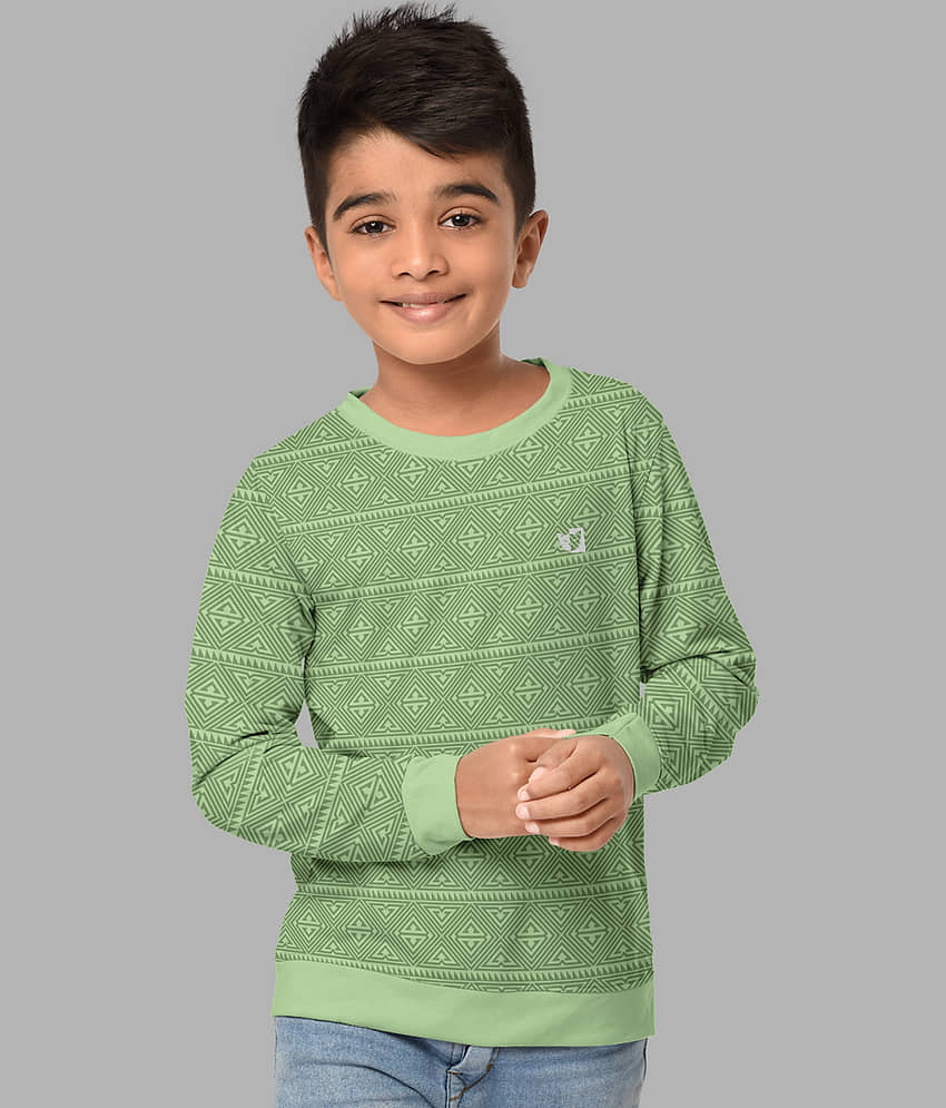 HELLCAT Pack of 1 Boys Cotton Blend Sweatshirt ( Green )