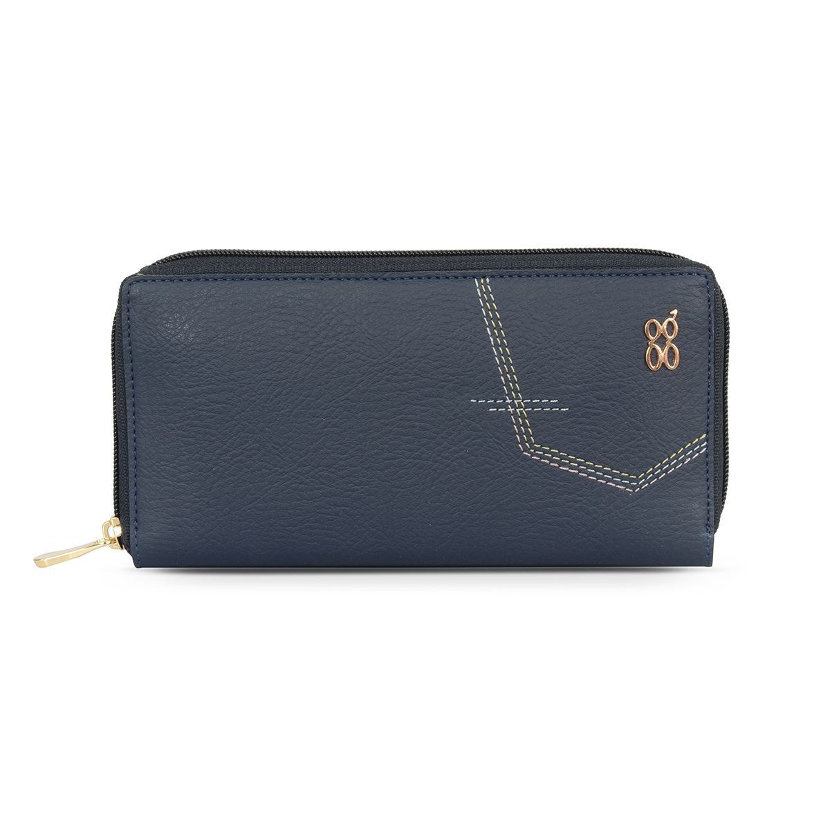 GREENY WALLETS ZIPAROUND L NAVY BLUE