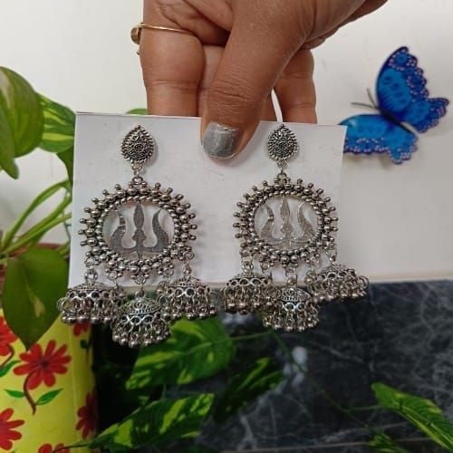 Oxidised Earrings 1 Pair