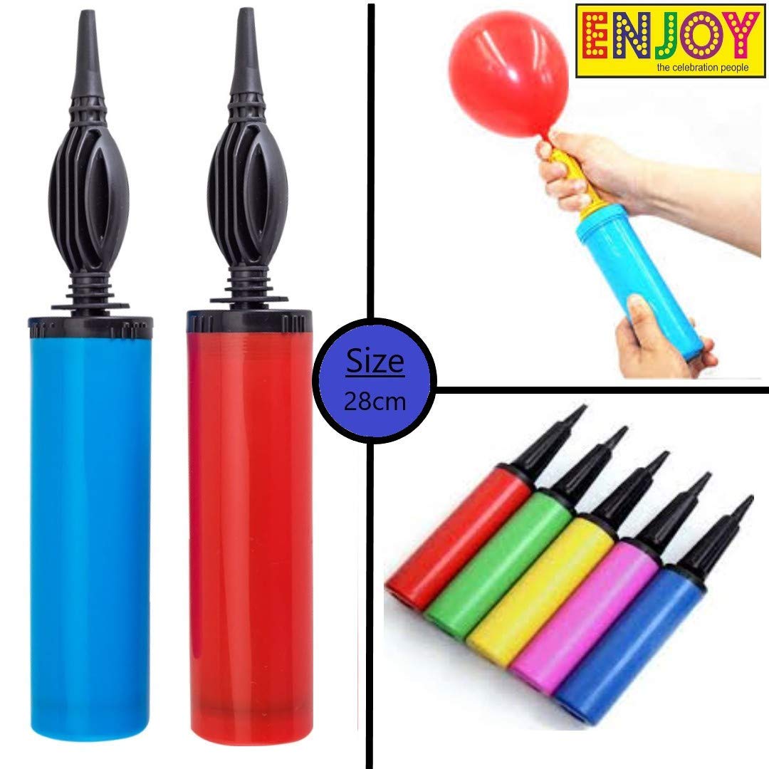 Nawani Air Balloon Pumps for Balloons Toys Party Accessory (Set of 2,Size 28 cm, Multi Color)