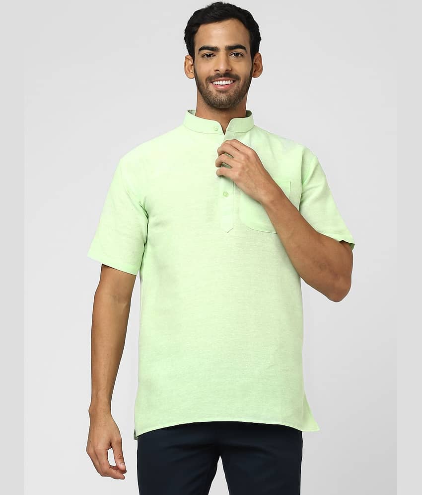 DESHBANDHU DBK - Olive Green Cotton Men's Regular Kurta ( Pack of 1 )