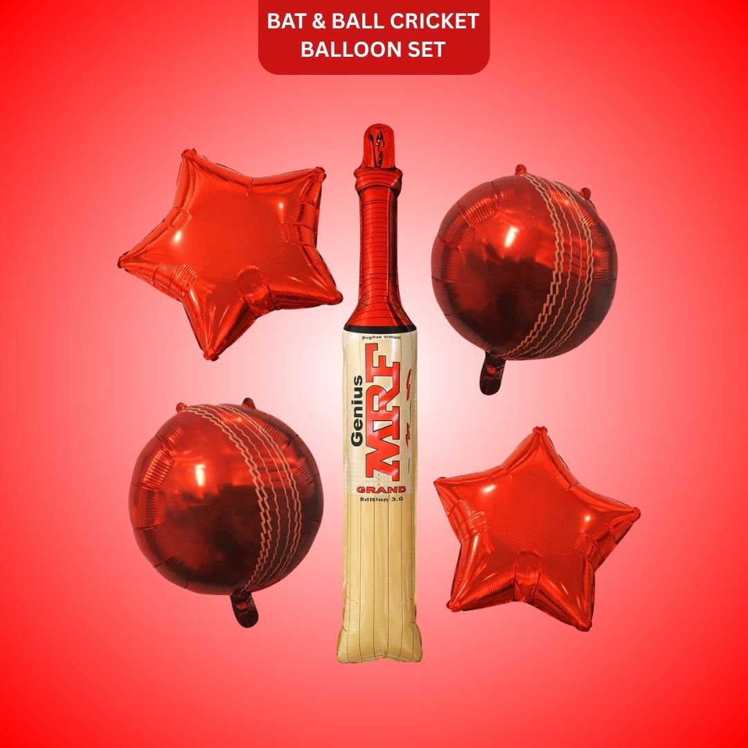 Cricket Theme Balloon Set - 5 PC