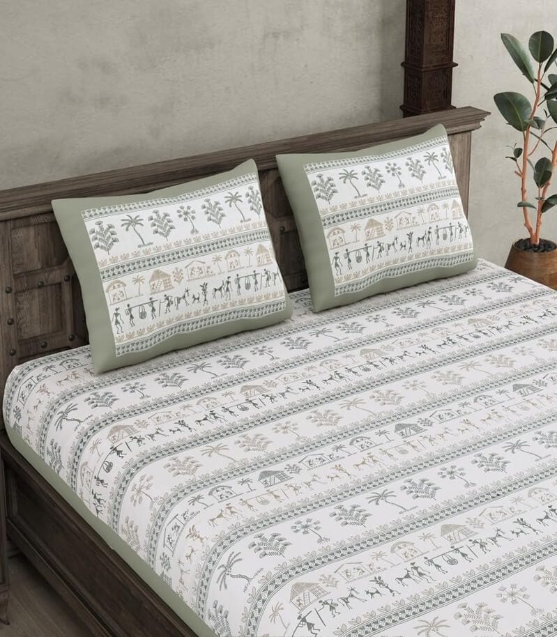 290 TC Premium Cotton Safari Adventure Double Bedsheet