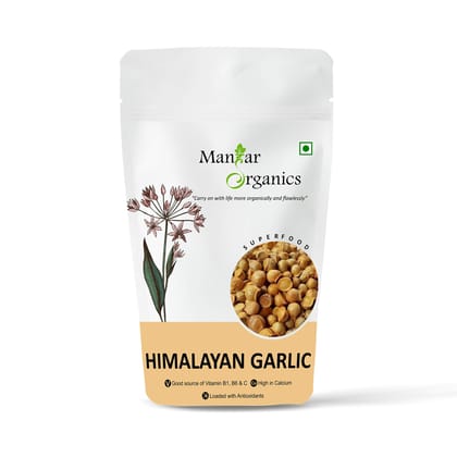 ManHar Organics Himalayan Garlic/Kashmiri Lehsun 500gm - Himalayan Single Clove Garlic or Snow Mountain Garlic for strong Immunity & Diabetes