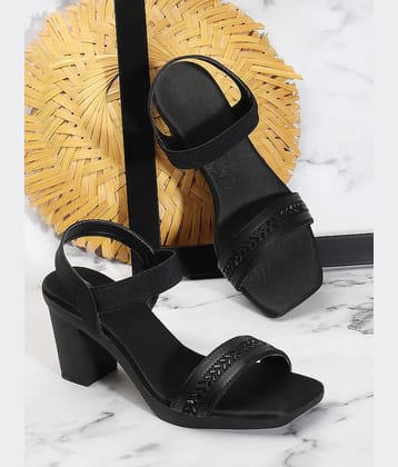 Carrito Black Women's Sandal Heels