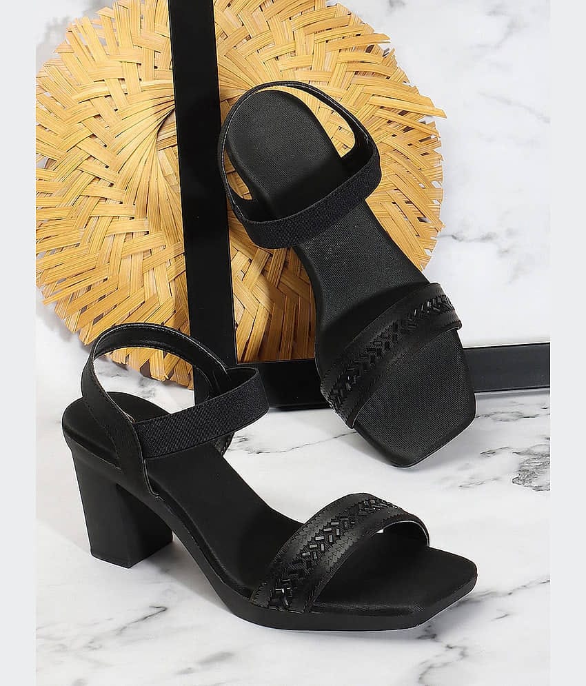 Carrito Black Women's Sandal Heels