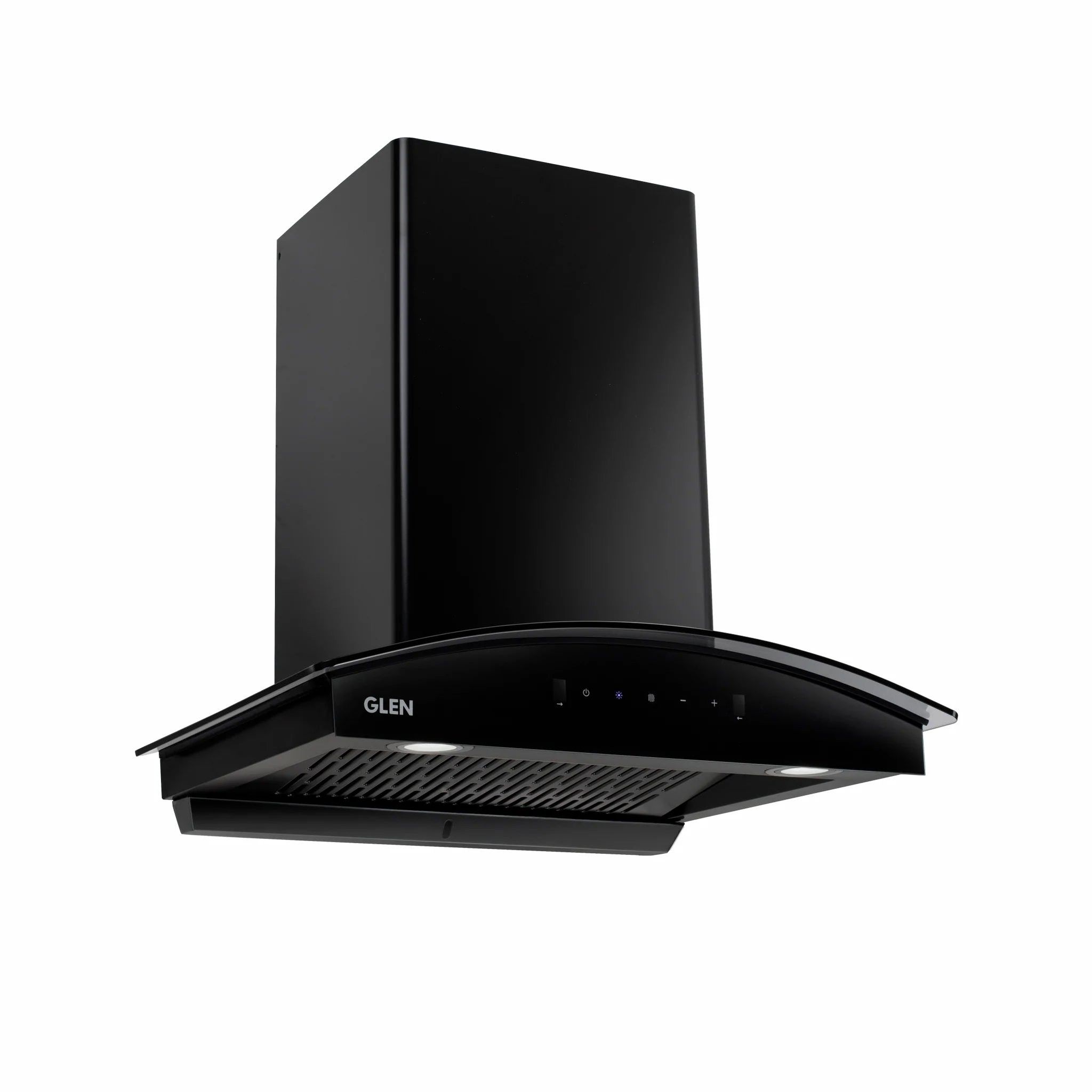 Auto Clean Chimney Curved Glass Filter-less with Motion Sensor, 1400 m³/h - 60/76/90cm (6068 BL MS AC)