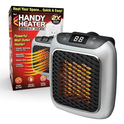 Portable Plug-In Room Heater for Home & Office | Mini Electric PTC Ceramic Heater with Adjustable Thermostat, Digital Display & Fast Heating Portable Plug-In Room Heater for Home & Office | Mini Electric PTC Ceramic Heater with Adjustable Thermostat, Digital Display & Fast Heating