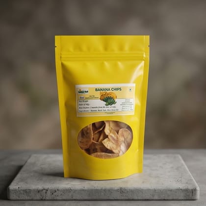 Banana Chips - 100 gm - One stand-up pouch