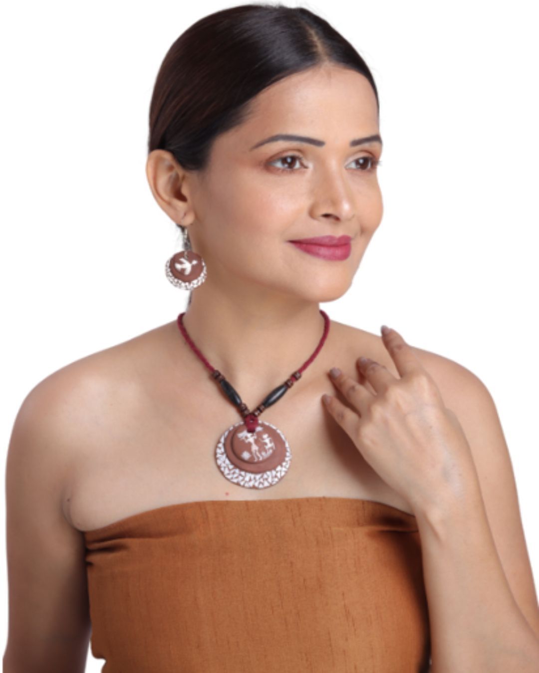 Tisser Black Warli Clay Jewellery – Premium Handcrafted Eco-Friendly Product