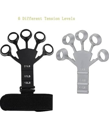 New Grip Strength Trainer, Finger Strengthener, Gripster Exerciser & Hand Strengthener, Hand Grips for Strength Training, Gripper Strengthening Equipment for Therapy, (Pack of 2)