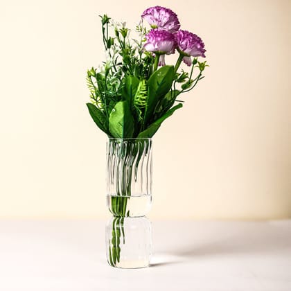 Elegant Decorative Glass Flower Vase Perfect for Enhancing Home Decor Elegant Decorative Glass Flower Vase Perfect for Enhancing Home Decor