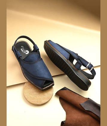 Rising Wolf - Blue Men's Sandals