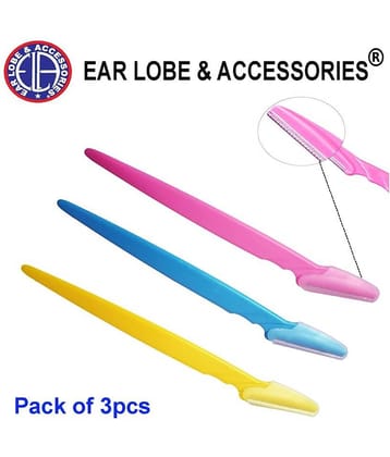 Ear Lobe & Accessories Eyebrow Razor Pack of 3pcs Disposable Razor 3 Pcs