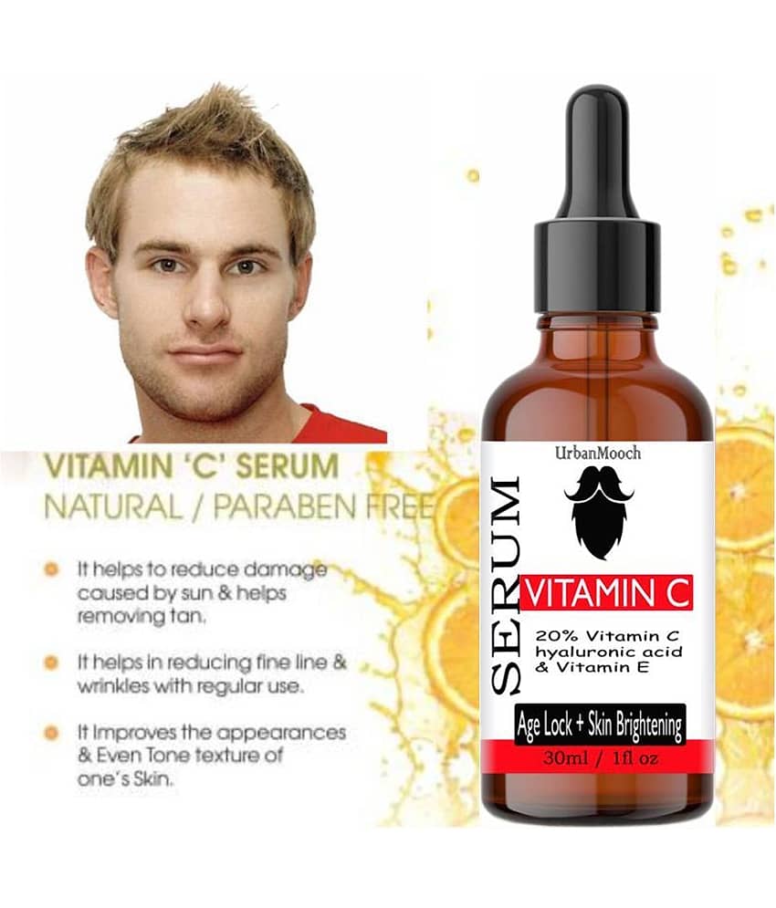 UrbanMooch Vitamin C Serum Face Hyaluronic acid- Skin Whitening & Anti Ageing Face Serum 30 mL
