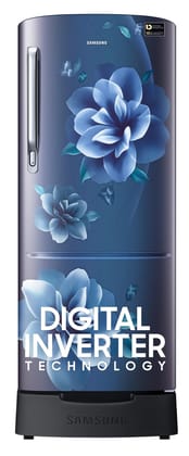 Samsung 183 L, 4 Star, Digital Inverter, Direct-Cool Single Door Refrigerator (RR20C1824CU/HL, Camellia Blue, Base Stand Drawer) Samsung 183 L, 4 Star, Digital Inverter, Direct-Cool Single Door Refrigerator (RR20C1824CU/HL, Camellia Blue, Base Stand Draw