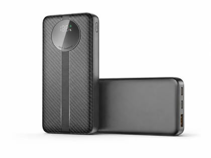 Nextech Astro 20000mAh 35W PD Fast Charging Power Bank with Digital Display, Type-C PD Input/Output, Dual Output, Premium Portable Charger for Smartphones, Tablets & Laptops,Black